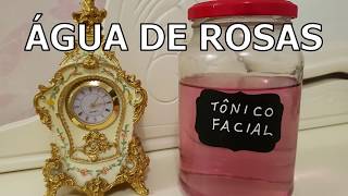 Como fazer água de rosas  tônico facial vegan [upl. by Eylk494]