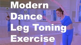 Leg toning exercise with Ballet moves from Modern Dance Workout [upl. by Vladimar]