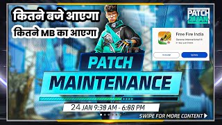 OB43 Update Kitne Baje Aayega  Ob43 Update Kitne MB Ka Ayega  OB43 Patch Maintenance Break 💔 [upl. by Anialad]