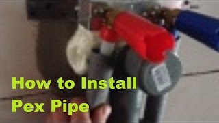 pex pipe installation [upl. by Sholley]