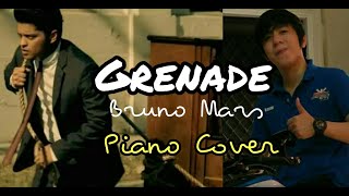 Grenade  Bruno Mars Piano cover Rider Kikomi [upl. by Tnecillim605]