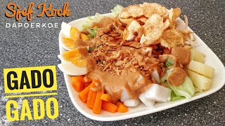 Recept Gado Gado  Indonesische Groente Salade met Pindasaus  Indische Keuken [upl. by Mandel335]