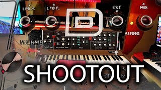 Behringer D vs MiniMoog Model D Reissue  Synth Shootout [upl. by Ecnahoy]