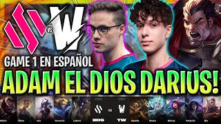 POR ESTO ADAM ES EL MEJOR DARIUS DEL MUNDIAL 😱  BDS vs TW Game 1 WORLDS PLAY IN 2023 LVP ESPAÑOL [upl. by Ayahc]