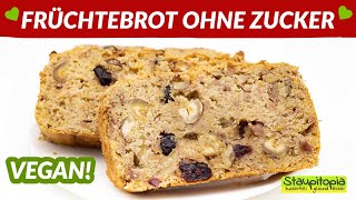 So kannst du ein veganes Früchtebrot ohne Zucker und ohne Mehl backen [upl. by Serles]