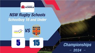 AICES vs CHS  U16 NSW Rugby Schools Schoolboys  Game 2 [upl. by Eyllek]