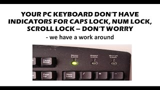 How to get caps lock num lock and scroll lock indicators in the system tray [upl. by Reade]