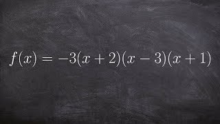 Learn how to write the end behavior from a polynomial in factored form [upl. by Hoseia]