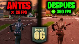 La MEJOR OPTIMIZACION Para FORTNITE OG ✅ AUMENTA AL MAXIMO TUS FPS [upl. by Gadmon]