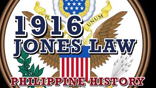 1916 Philippine Autonomy Act or Jones Law Filipino History [upl. by Veal]