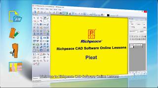 Richpeace CAD Software Online LessonsTip of the dayPleat V10 [upl. by Woodward]