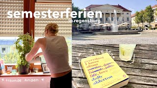 semesterferien in regensburg  weekly vlog  freunde finden lesen haushalt minigolf [upl. by Asirralc]