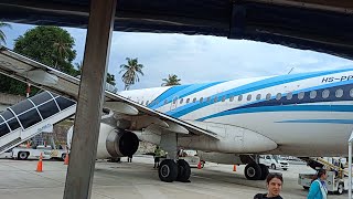 Bangkok Air a319132 HSPPS Take off from bangkok bkk to samui usm [upl. by Eiramllij]