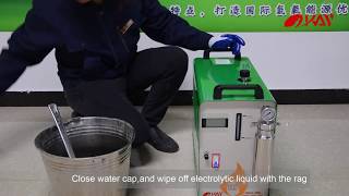 video operation of using Okay Energy hho oxyhydrogen generator OH100OH600 [upl. by Neetsuj]