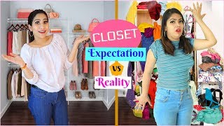 CLOSET TOUR  Expectations vs Reality  Behind the Scenes  Fun Vlog Anaysa [upl. by Behrens]