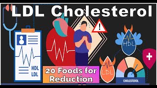 LDL Cholesterol  20 Foods For Reduction [upl. by Joseph]