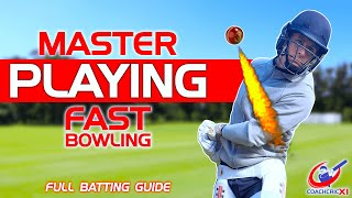 How to play FAST BOWLING  Full Batting Guide [upl. by Enelyt]