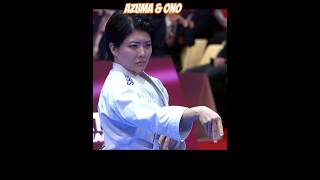 Amazing karate female kata  Azuma vs Ono M karate female kata japan wkf martialarts [upl. by Sankaran]