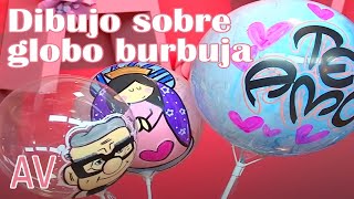 DIBUJOS SOBRE GLOBO BURBUJA en Aprenda y Venda  Teleamiga [upl. by Noteloc]