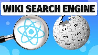 Build a WIKIPEDIA Search Engine in REACT JS  A React JS Beginner Project [upl. by Eniamart284]