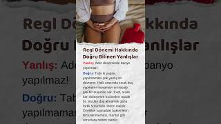 7 Regl Dönemi Hakkında Doğru Bilinen Yanlışlar bebekbakımı aile psikoloji baby doktor regli [upl. by Oad]