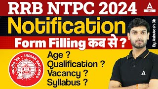 RRB NTPC New Vacancy 2024  RRB NTPC Form Syllabus Age Qualification  NTPC New Vacancy 2024 [upl. by Sage]