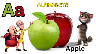 A for Apple  Learn ABC Phonics Song amp Nursery Rhymes B For Ball abcd atoz [upl. by Denman]