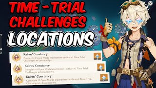 ALL 18 Time Trial Challenges in Enkanomiya FULL GUIDE  Get the Kairos Constancy Achievement [upl. by Nunci]