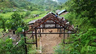 TIMELAPSE Renovate a wooden House  Construction of the Mini Panama Canal  The Begining [upl. by Esirahc]