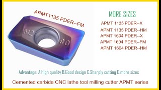 Cemented carbide CNC lathe tool APMT1135 insert milling tool [upl. by Piper195]