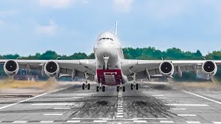 POWERFUL HEAVY TAKEOFFS and LANDINGS  London Gatwick Airport Plane Spotting LGWEGKK [upl. by Notlok]