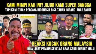 Komentar Kocak Orang Malaysia Tahu Indonesia Bisa tahan Imbang VS Arab Saudi timnasindonesia [upl. by Photima]