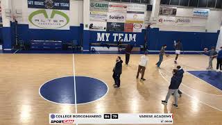 U19 ecc College basketball vs Varese Academy 15012024 [upl. by Zoilla]