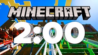 2 Minute Timer Roller Coaster MINECRAFT [upl. by Rouvin]