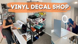 How to start a VINYL DECAL shop  2024 home based business ideas 🤑 [upl. by Saks115]