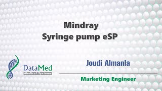 Mindray Syringe pump eSP [upl. by Romulus115]