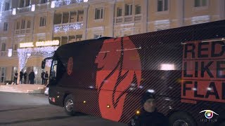 Arrivo ad Anagni del MILAN  Frosinone vs Milan [upl. by Leotie]