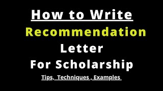 Elements of a strong recommendation letter [upl. by Fitzhugh602]