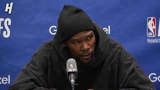 Kevin Durant talks ANT taunts amp Game 1 Loss vs Timberwolves Postgame Interview 🎤 [upl. by Nilyaj]