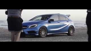 Mercedes Benz A45 AMG  quotBlue Magicquot  Vossen 20 VFS2 [upl. by Inaoj]