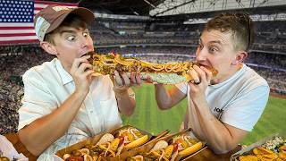 Two Brits try Texas Ballpark food [upl. by Cinnamon]