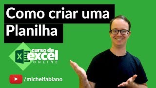 Como Criar Planilha com Fórmulas no EXCEL [upl. by Atteoj]