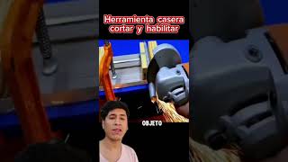 Herramienta casera para ajustar y habilitar tips melamina shortviral madera [upl. by Norehc]