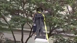 Protesters topple Confederate statue in Durham North Carolina [upl. by Sima25]