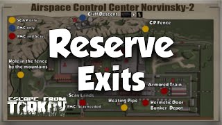 RESERVE EXIT MAP All PMC and SCAV Exits with Map  Escape from Tarkov [upl. by Nylasor179]