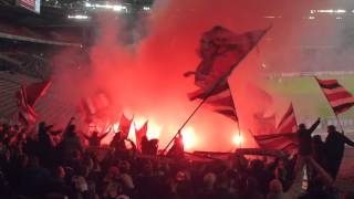 Bengalos  Pyrotechnik  VfB Stuttgart  Fortuna Düsseldorf  060217 F95 [upl. by Nobel406]