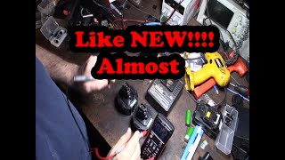 Ni Cad Battery Repair fix cordless drill like new Dewalt UPDATE Makita Ryobi milwaukee NiCd [upl. by Hose]