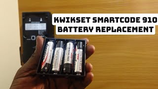 Kwikset 910 Battery Replacement [upl. by Alleyne785]