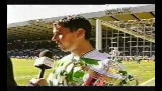 Celtic 3  0 Hibernian Scottish Cup Final 2001 Part 2 [upl. by Aisatna]