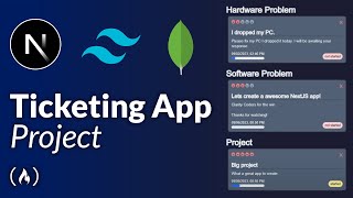 Nextjs Tailwind CSS and MongoDB Project Tutorial – Ticketing App [upl. by Ielak]